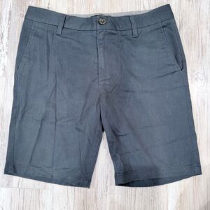 Men's Charcoal Flat Front Shorts
